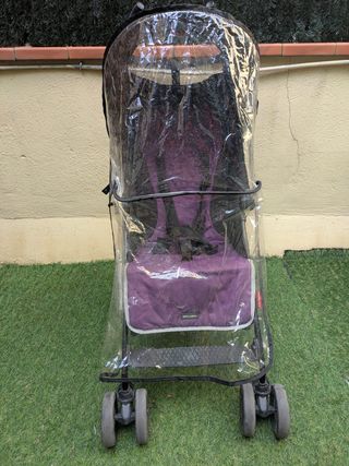 Carrito bebe Maclaren Paraguas Negro y Morado