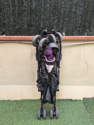 Carrito bebe Maclaren Paraguas Negro y Morado