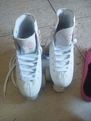 Patines blancos niña oxelo decathlon talla 35

