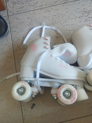 Patines blancos niña oxelo decathlon talla 35

