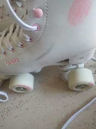 Patines blancos niña oxelo decathlon talla 35

