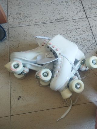 Patines blancos niña oxelo decathlon talla 35

