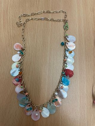 Conjunto collar y pendientes aro