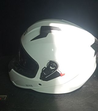 2 Cascos Moto Blancos JOZUKA y JEB'S