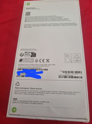iPhone 17 Pro Max 256 GB Naranja Sin Abrir