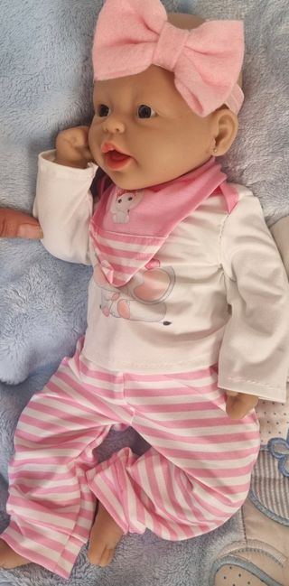 Muñeca Reborn Silicona Blanda Platino