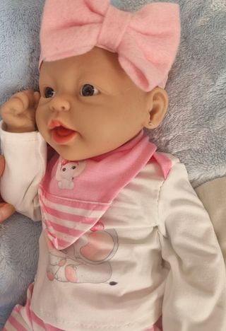 Muñeca Reborn Silicona Blanda Platino