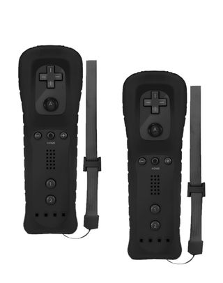 2 Mandos Wii Negros con Correas