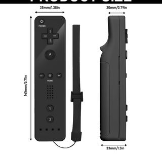 2 Mandos Wii Negros con Correas