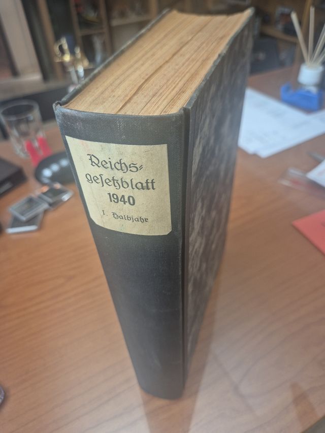 Reichsgesetzblatt III Reich 1940