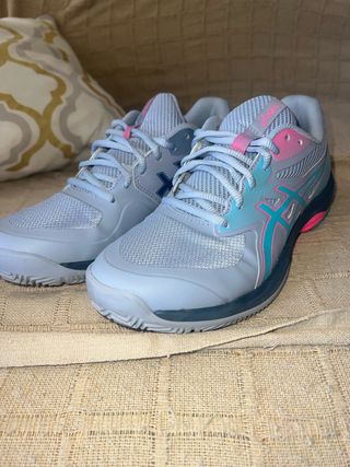 Zapatillas Asics Gris y Rosa