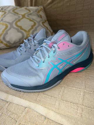 Zapatillas Asics Gris y Rosa
