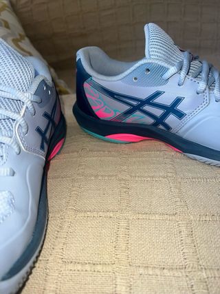 Zapatillas Asics Gris y Rosa