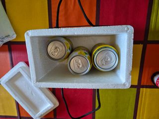 Mini nevera con asas y 3 geles de hielo