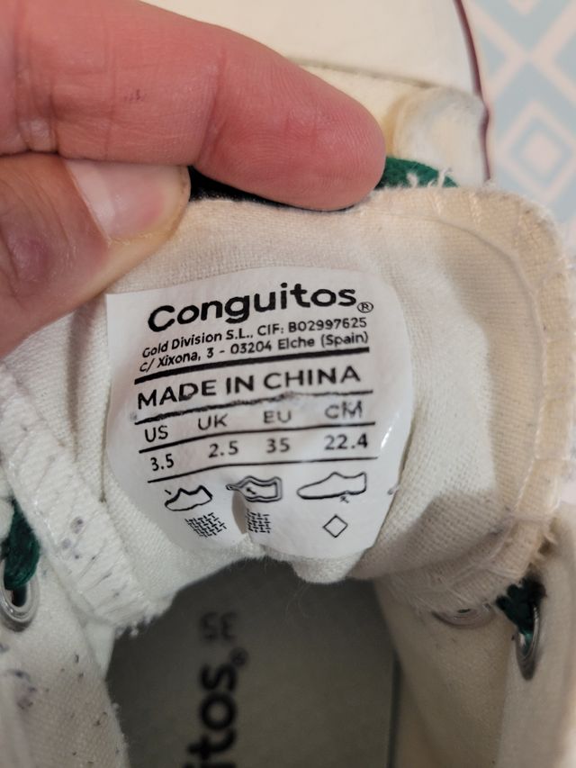 Zapatillas Conguitos Talla 35