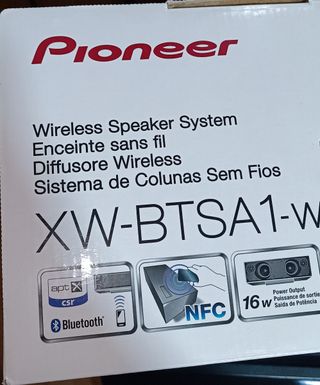 Pioneer XW-BTSA1-W Altavoz Bluetooth NFC Blanco