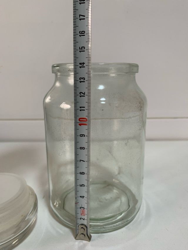 Tarro de cristal con tapa