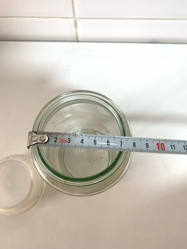 Tarro de cristal con tapa