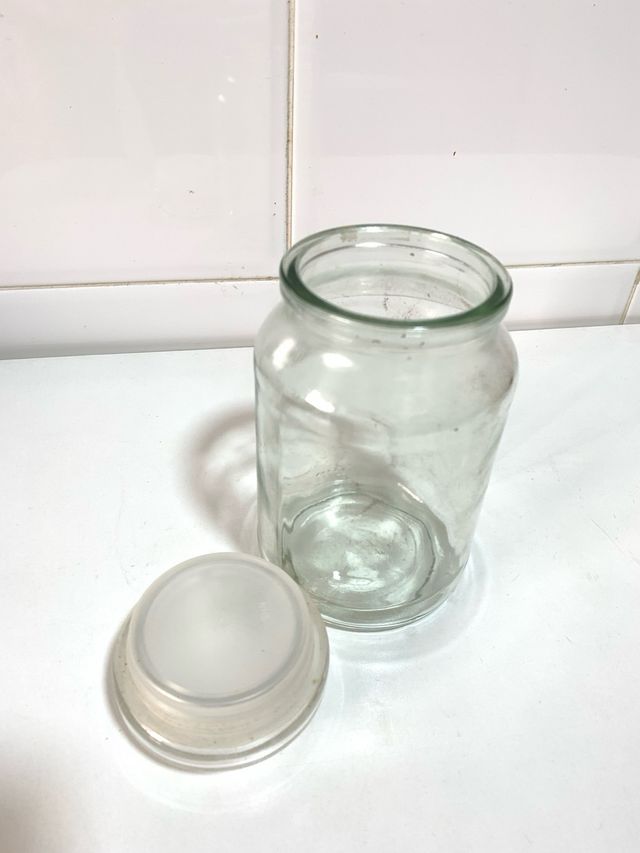 Tarro de cristal con tapa