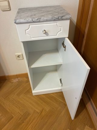 Mueble baño bajo con mármol como nuevo