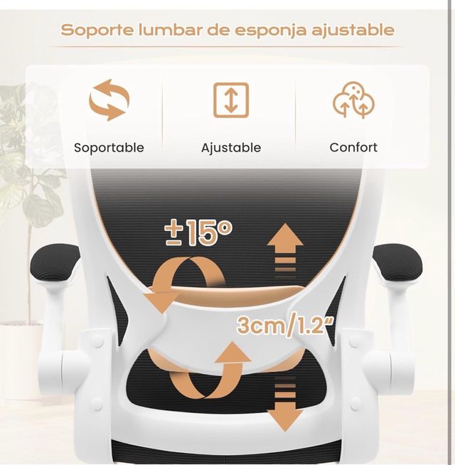 Silla de oficina ergonómica KERDOM 9060