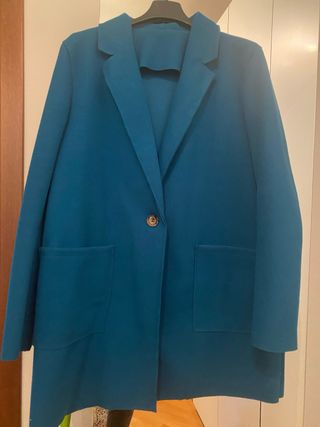 Cappottino sfoderato color petrolio