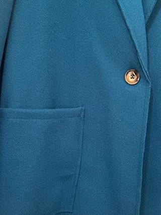 Cappottino sfoderato color petrolio