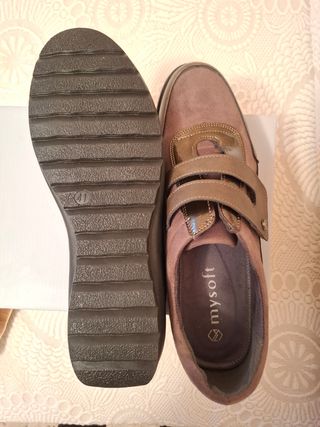 Zapatos de Señora Mysoft Marrones.
