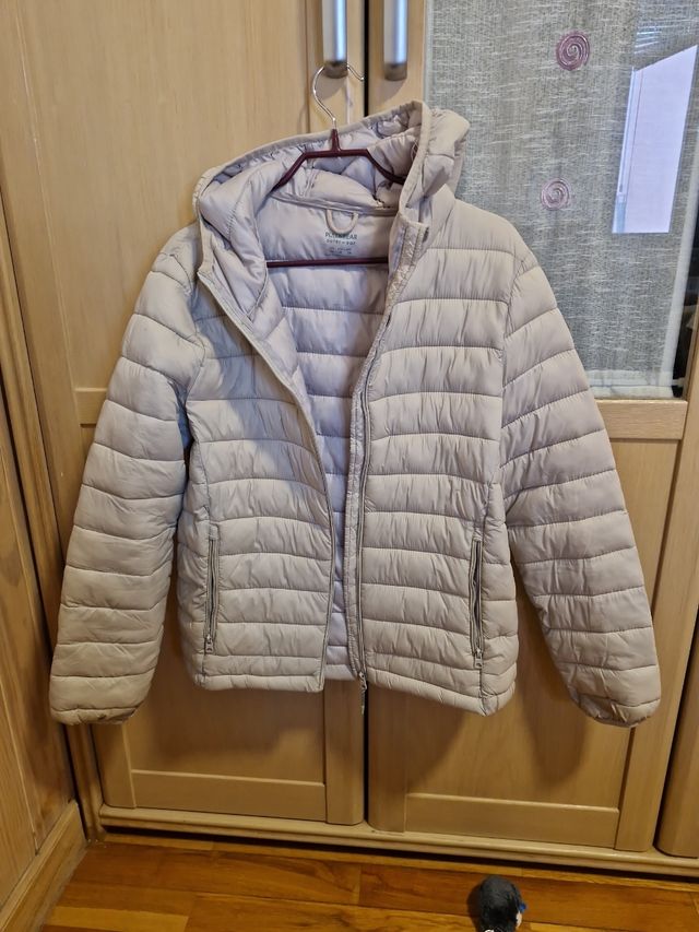 Abrigo gris Pull and Bear