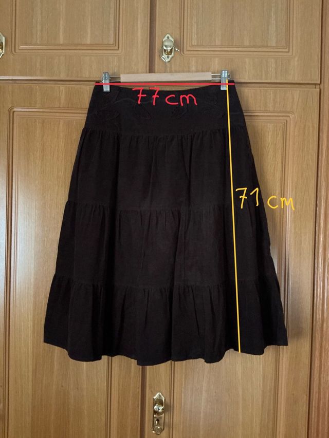 Falda Micropana Tintoretto T40 Marrón