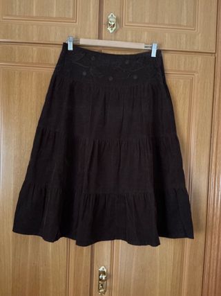 Falda Micropana Tintoretto T40 Marrón