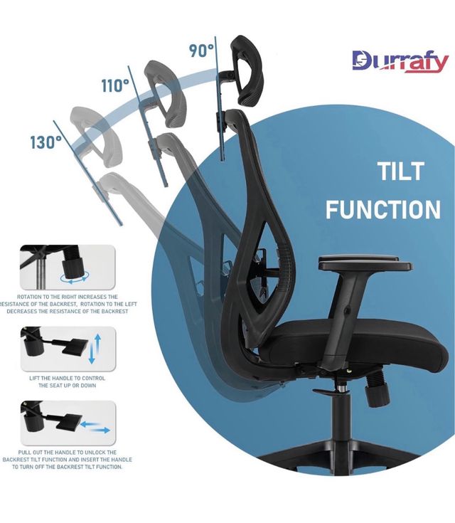 Silla de Oficina Ergonómica Durrafy D-01