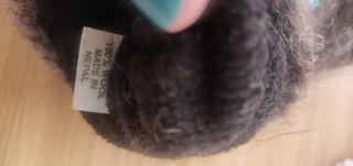 Guantes de lana abiertos marrones