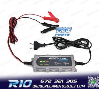 CARGADOR DE BATERIA COCHE MOTO BARCO 12V