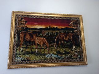Cuadro Tapiz Caballos 111x152cm