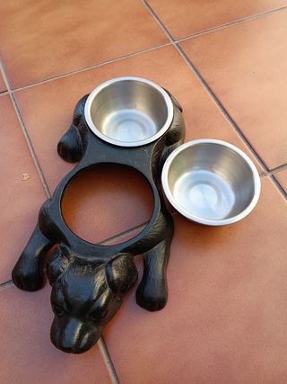 Comedero doble para perro