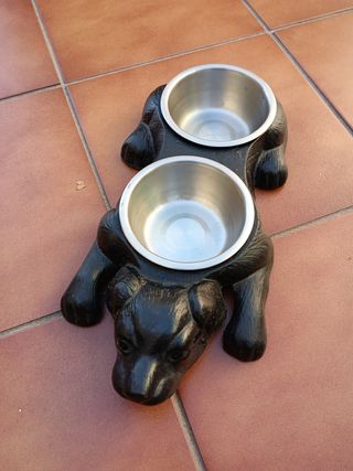 Comedero doble para perro