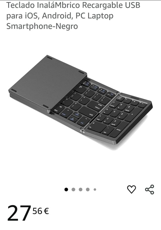 Tastiera Bluetooth pieghevole B033 con touchpad