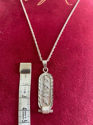 Collana con pendente vintage cartiglio Egiziano