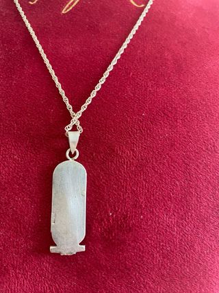 Collana con pendente vintage cartiglio Egiziano
