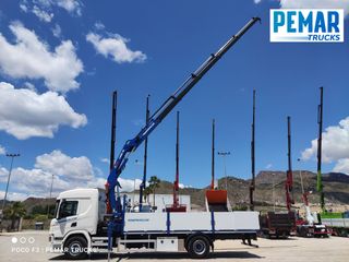 SCANIA P 370 GRUA HIAB 188 CAJA FIJA 18T EURO 6