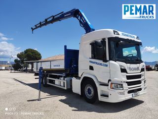 SCANIA P 370 GRUA HIAB 188 CAJA FIJA 18T EURO 6