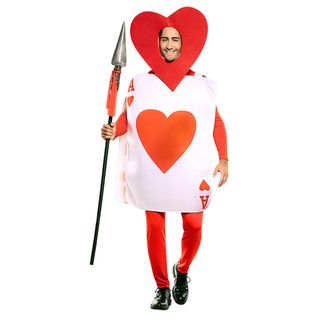 Disfraz de AS de Corazones Adulto T-ML