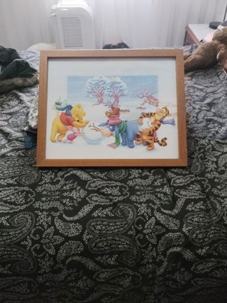 Cuadro Winnie de Pooh infantil 55x45cm