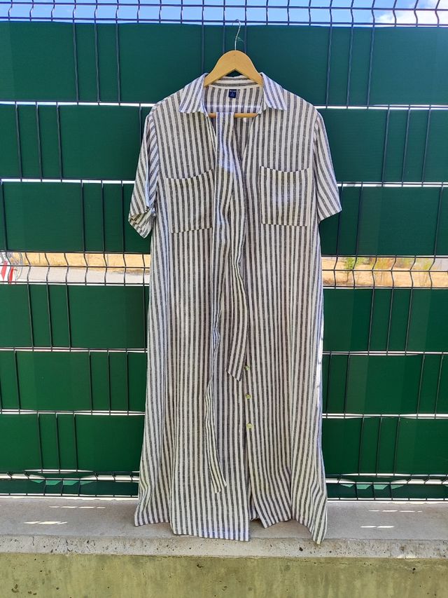 Vestido premamá rayas verano