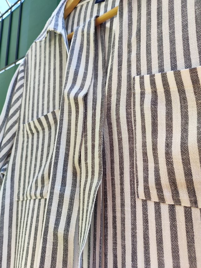 Vestido premamá rayas verano