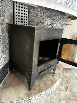 2 Chimeneas Hierro Fundido Negras