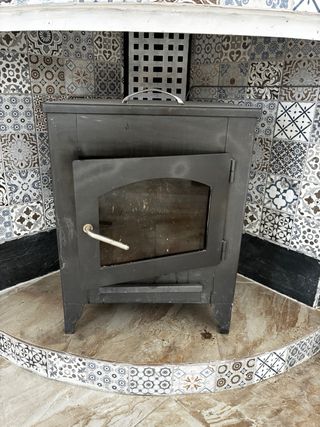 2 Chimeneas Hierro Fundido Negras