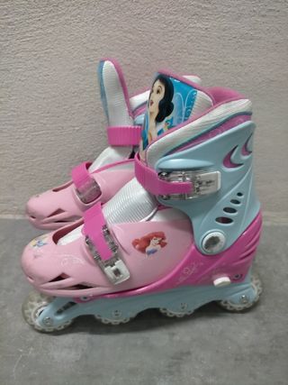Patines de ruedas de princesas Disney