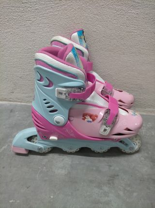 Patines de ruedas de princesas Disney